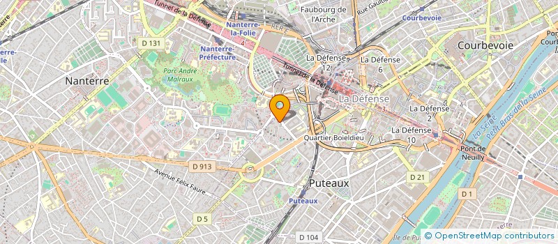 localisation de l'entreprise MADAME SARA CHLELA  PUTEAUX