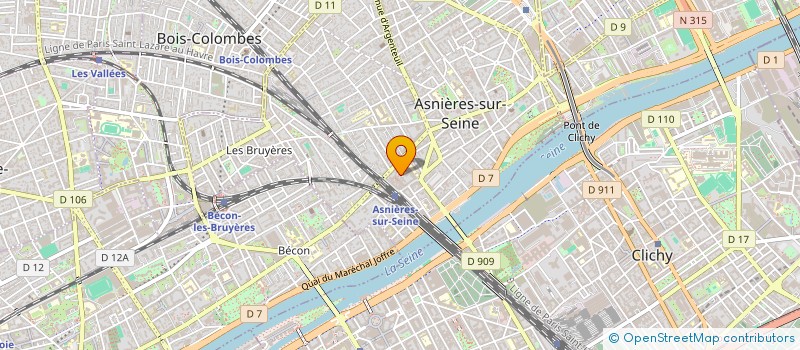 localisation de l'entreprise MADAME SARA CIPULLO  ASNIERES-SUR-SEINE