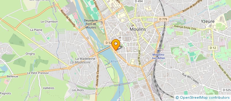 localisation de l'entreprise MADAME SARA CIRPACI  MOULINS