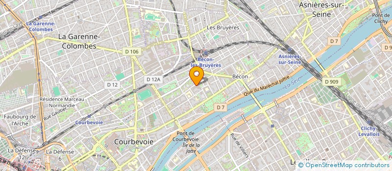 localisation de l'entreprise MADAME SARA COET à COURBEVOIE
