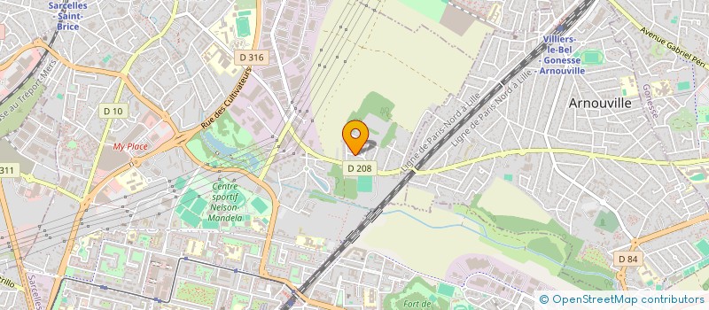 localisation de l'entreprise MADAME SARA COHEN  SARCELLES