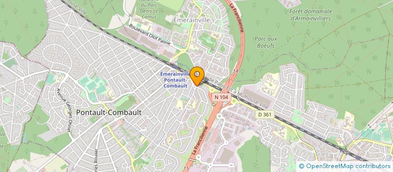 localisation de l'entreprise MADAME SARA CRISTINA NEVES BATISTA à PONTAULT-COMBAULT