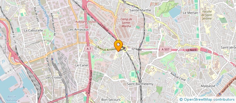 localisation de l'entreprise MADAME SARA DE SOUSA HENRIQUES RUSSO  MARSEILLE