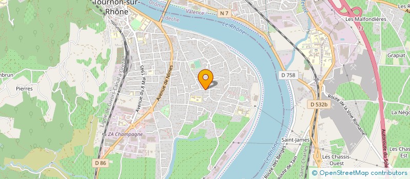 localisation de l'entreprise MADAME SARA DEVISE à TOURNON-SUR-RHONE