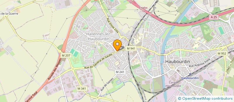 localisation de l'entreprise MADAME SARA DEY  HALLENNES-LEZ-HAUBOURDIN