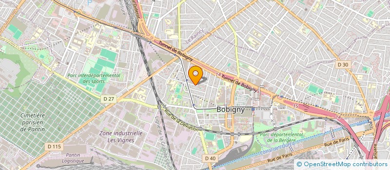 localisation de l'entreprise MADAME SARA DJAMALIDINE SAADI à BOBIGNY