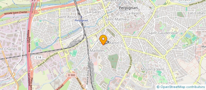 localisation de l'entreprise MADAME SARA DJAROUD  PERPIGNAN