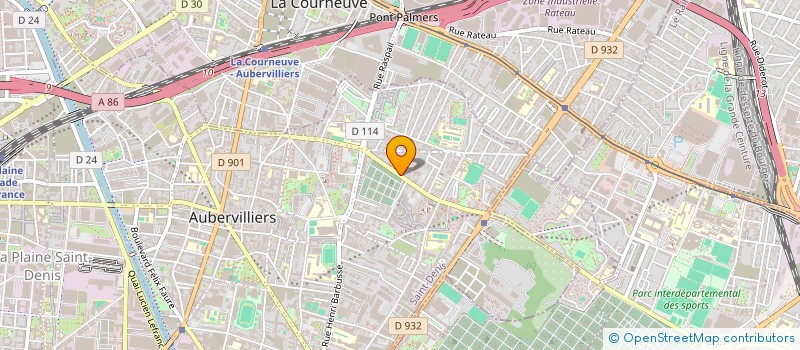 localisation de l'entreprise MADAME SARA DOMENACH à AUBERVILLIERS