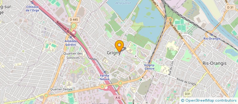 localisation de l'entreprise MADAME SARA DOS SANTOS FERREIRA  GRIGNY