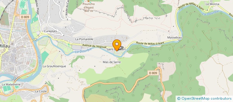 localisation de l'entreprise MADAME SARA DOS SANTOS SIMOES à MILLAU