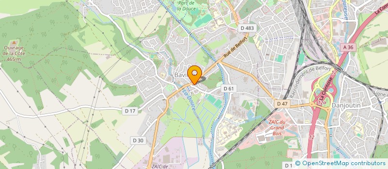 localisation de l'entreprise MADAME SARA DUBOIS à BAVILLIERS