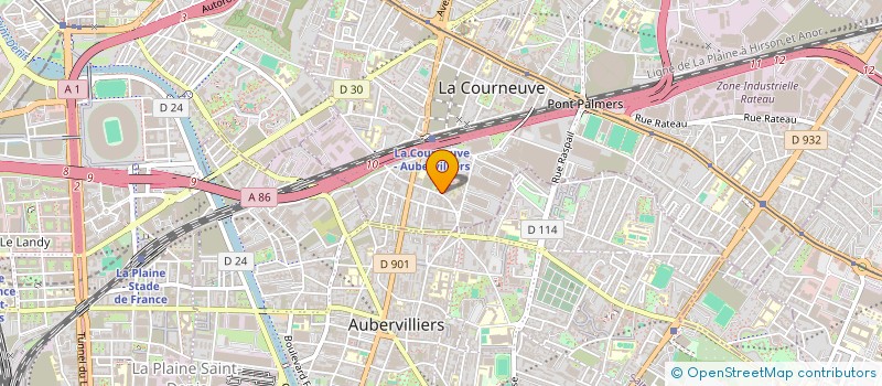 localisation de l'entreprise MADAME SARA EL OUAHBI à LA COURNEUVE