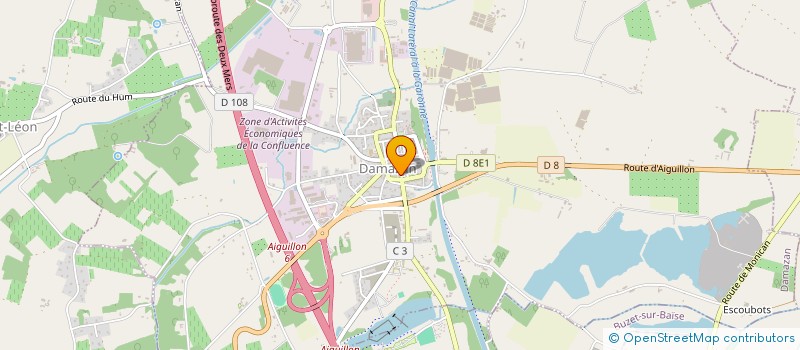 localisation de l'entreprise MADAME SARA FERREIRA DA SILVA  DAMAZAN