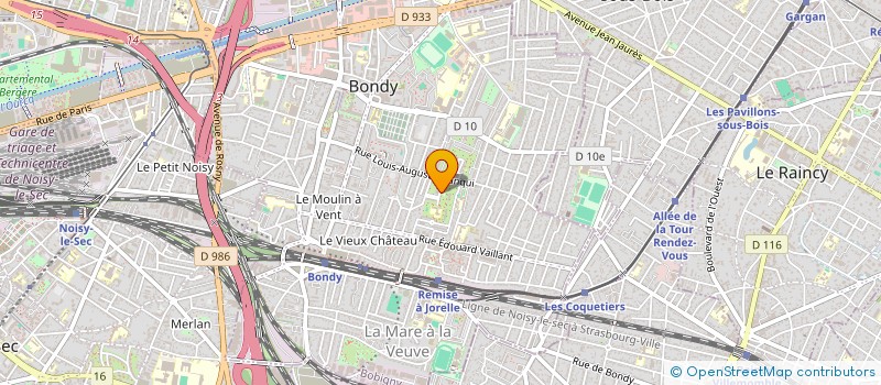 localisation de l'entreprise MADAME SARA GALLAIS  BONDY