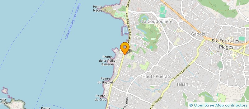 localisation de l'entreprise MADAME SARA GEFFLOT à SIX-FOURS-LES-PLAGES