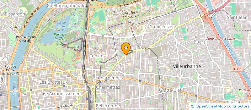 localisation de l'entreprise MADAME SARA GUILLABERT  VILLEURBANNE