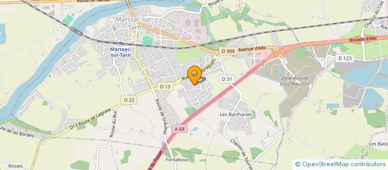 localisation de l'entreprise MADAME SARA HERVAULT  MARSSAC-SUR-TARN