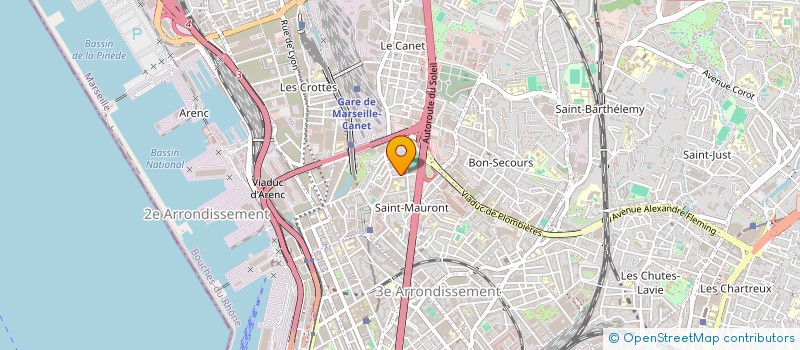 localisation de l'entreprise MADAME SARA KADJOUF à MARSEILLE