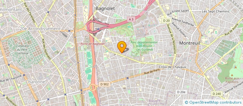 localisation de l'entreprise MADAME SARA KHELADI à BAGNOLET