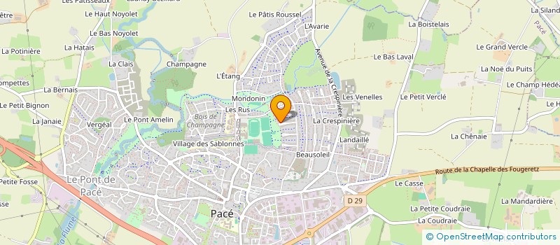 localisation de l'entreprise MADAME SARA LACHHAB  PACE