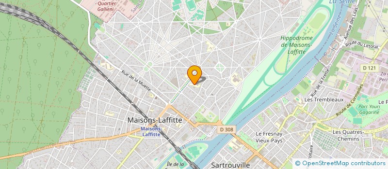 localisation de l'entreprise MADAME SARA LATROCH  MAISONS-LAFFITTE