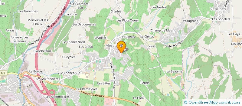 localisation de l'entreprise MADAME SARA LESPINASSE  MERCUROL-VEAUNES