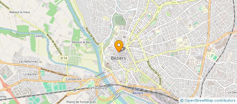 localisation de l'entreprise MADAME SARA-LOUIZA LADAOURI  BEZIERS