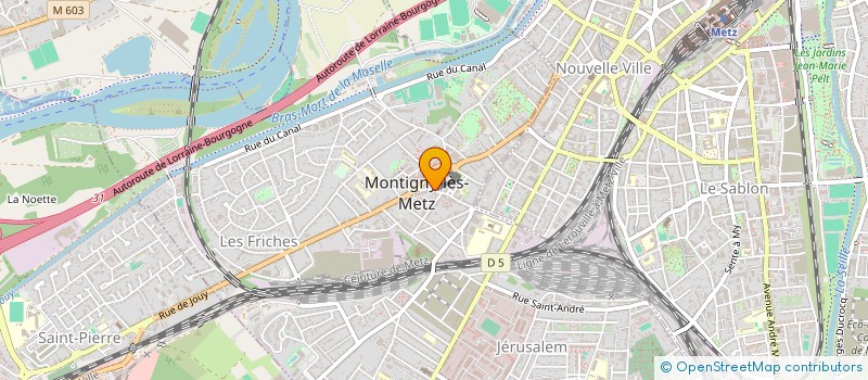 localisation de l'entreprise MADAME SARA LUCIENNE BRAGARD à MONTIGNY-LES-METZ