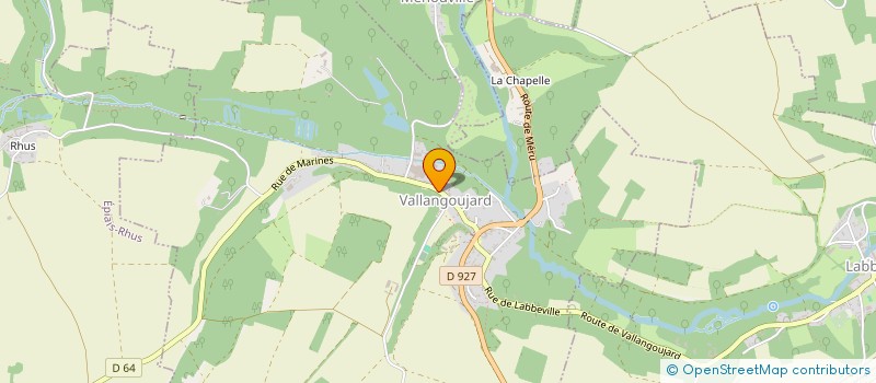 localisation de l'entreprise MADAME SARA MAGNUSSON  VALLANGOUJARD