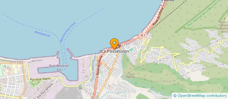 localisation de l'entreprise MADAME SARA MARIAPIN à LA POSSESSION