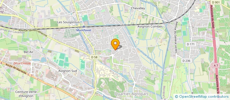 localisation de l'entreprise MADAME SARA-MARIE EDEL  AVIGNON