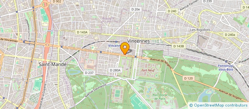 localisation de l'entreprise MADAME SARA MARINIELLO à VINCENNES