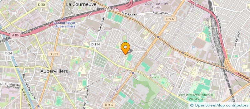 localisation de l'entreprise MADAME SARA MARKOVIC  AUBERVILLIERS