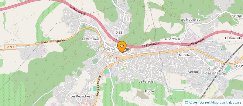 localisation de l'entreprise MADAME SARA MARTINEZ  LE LUC