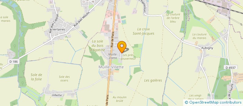 localisation de l'entreprise MADAME SARA NORA LAURA FORESTIER  MUILLE-VILLETTE