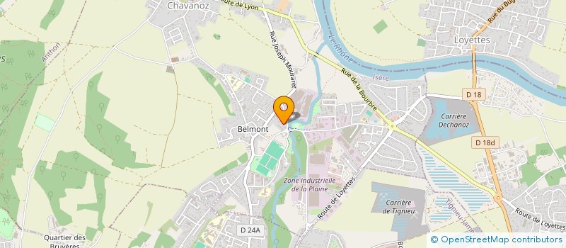 localisation de l'entreprise MADAME SARA NOURINE  CHAVANOZ