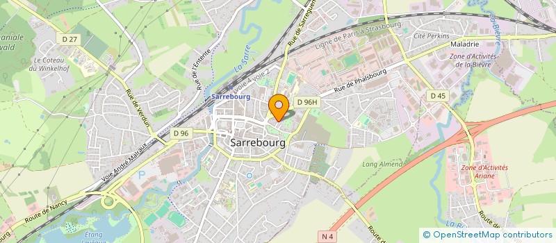 localisation de l'entreprise MADAME SARA OTRANTE à SARREBOURG