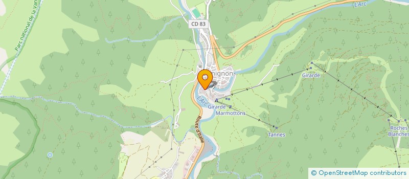 localisation de l'entreprise MADAME SARA OUEDERNI  VAL-CENIS