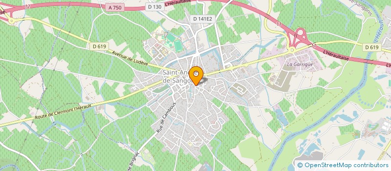 localisation de l'entreprise MADAME SARA PELICAN  SAINT-ANDRE-DE-SANGONIS