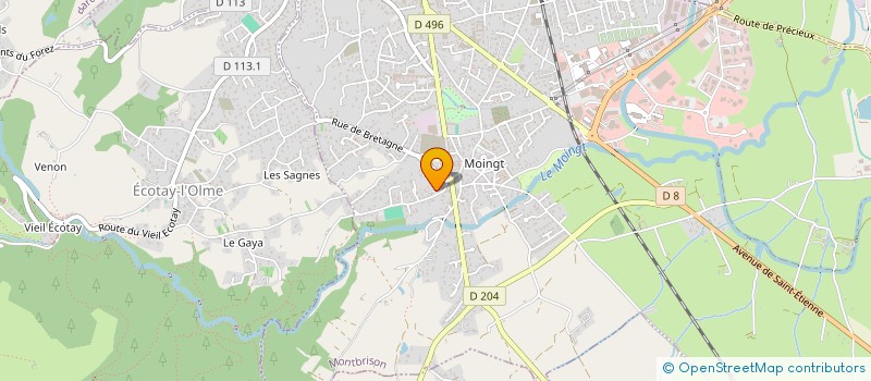 localisation de l'entreprise MADAME SARA PEREIRA  MONTBRISON