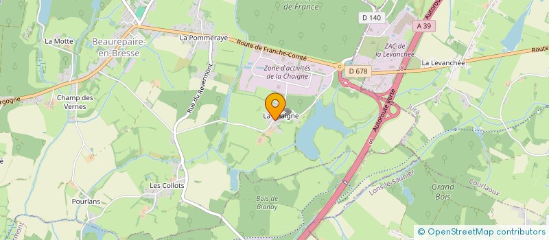 localisation de l'entreprise MADAME SARA PEREIRA BARRETO à BEAUREPAIRE-EN-BRESSE