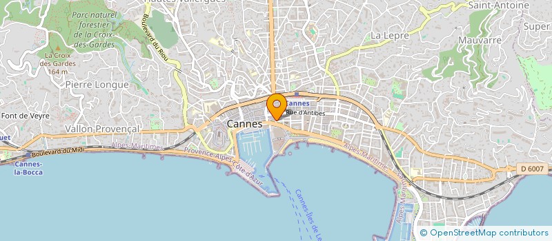 localisation de l'entreprise MADAME SARA PROCOPIO à CANNES