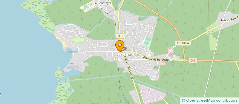 localisation de l'entreprise MADAME SARA ROZIER  LACANAU