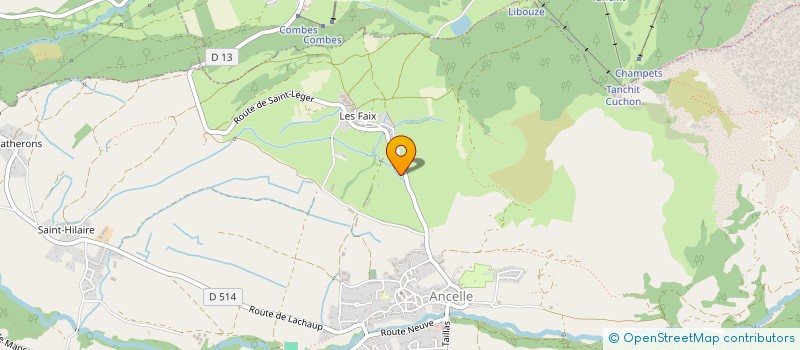 localisation de l'entreprise MADAME SARA VALMORRI  ANCELLE