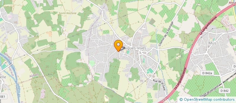 localisation de l'entreprise MADAME SARA VEAUX  AIGUES-VIVES