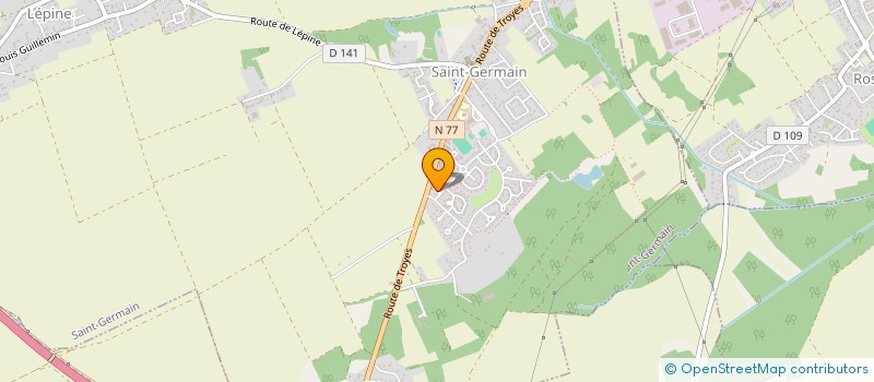 localisation de l'entreprise MADAME SARA WANA DIME  SAINT-GERMAIN