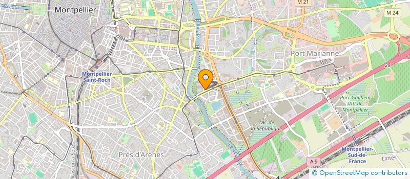 localisation de l'entreprise MADAME SARAE LE BRIS DUREST à MONTPELLIER