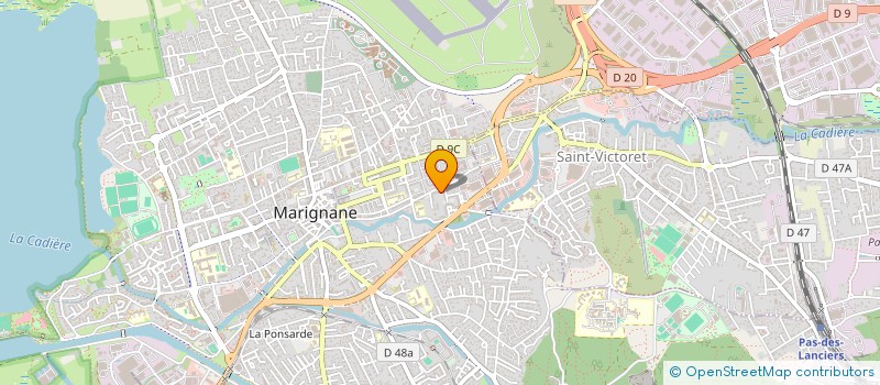 localisation de l'entreprise MADAME SARAH ABA  MARIGNANE