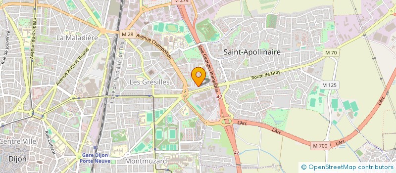 localisation de l'entreprise MADAME SARAH ABDI à DIJON