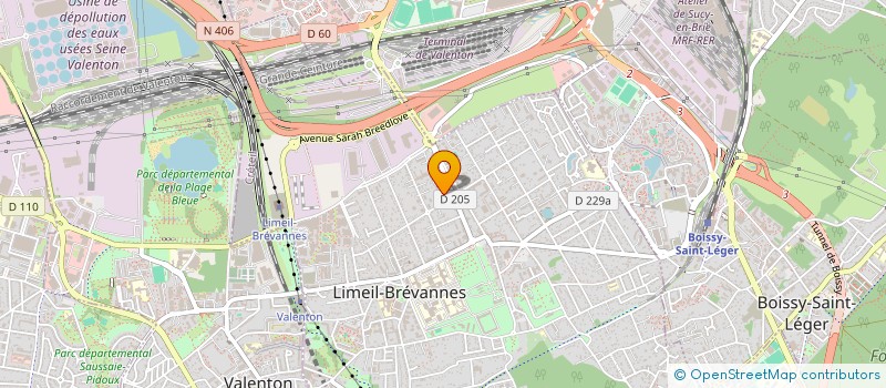 localisation de l'entreprise MADAME SARAH ADLAOUI  LIMEIL-BREVANNES